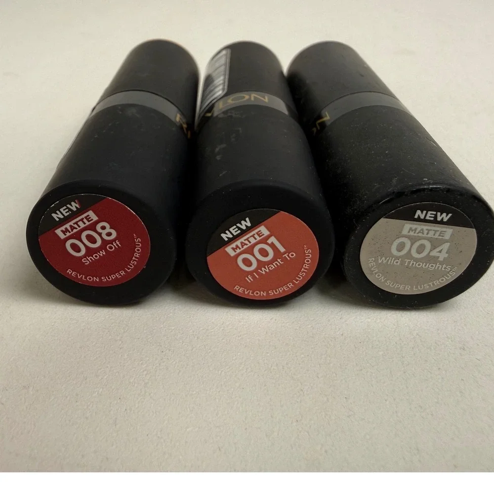 Revlon Lipstick Lot Super Lustrous Matte Show Off Wild Thoughts If I Want To New
